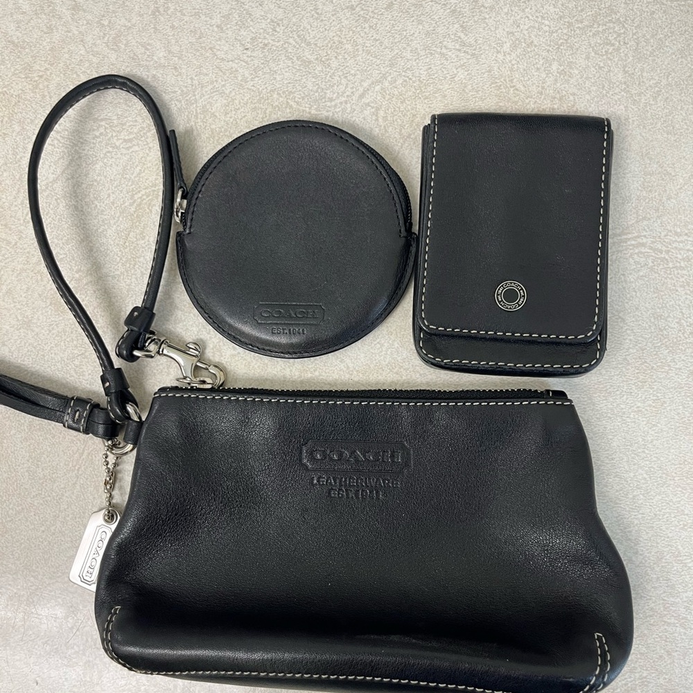 Coach Black Mini Bag Set